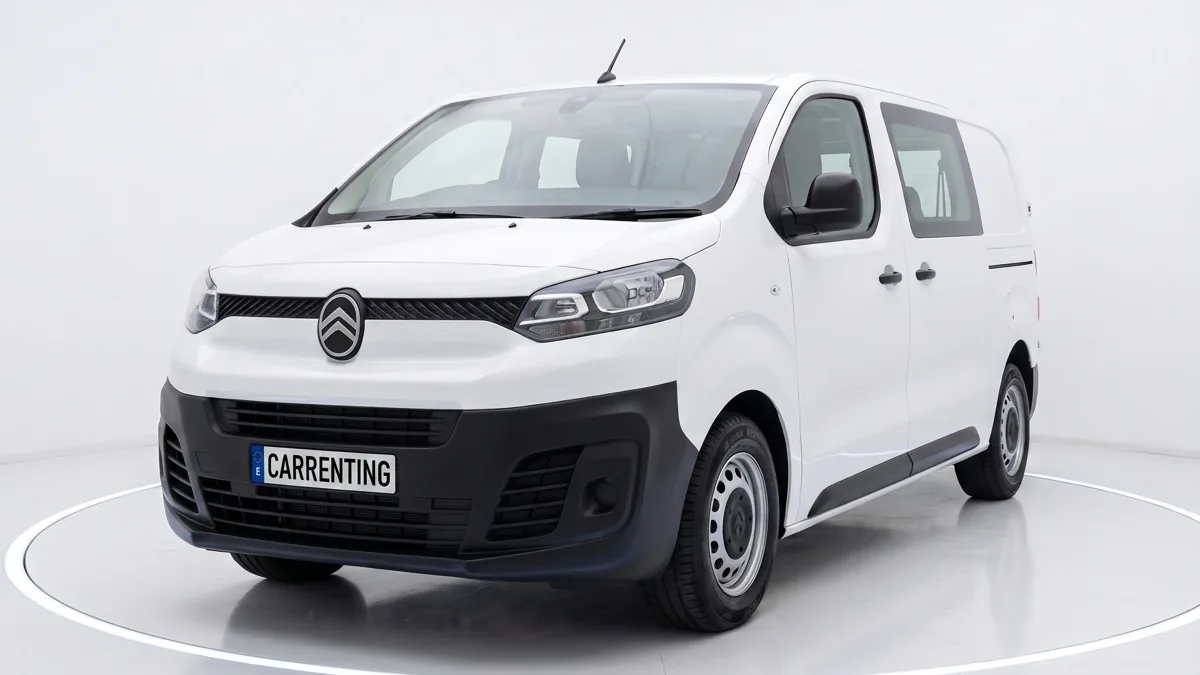 Citroën Jumpy Doble Cabina Plegable Talla M BlueHDi 120 S&S en renting en Barcelona — Lateral