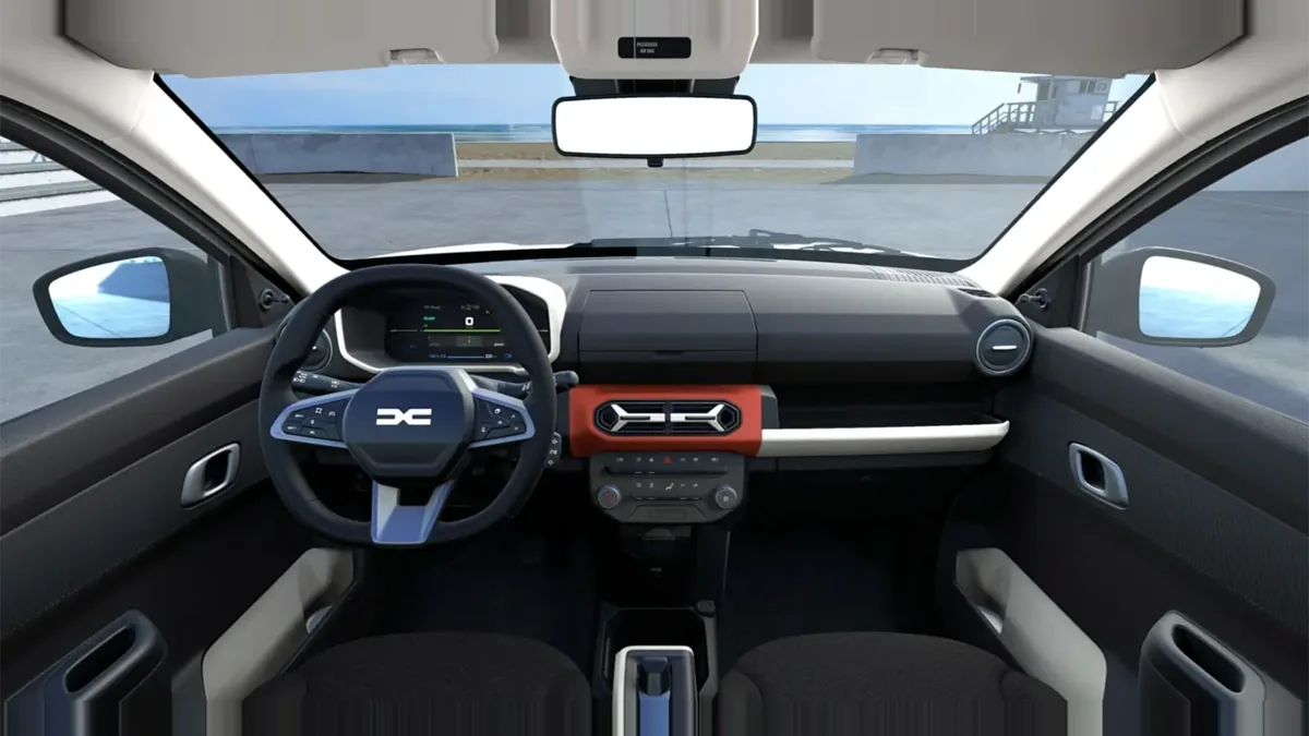 Dacia Spring Expression Electric 33kW (45CV) en renting en Barcelona — Interior