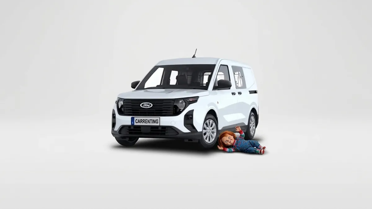 Ford Transit Courier Kombi 1.5 Ecoblue Trend II en renting en Barcelona — Trasera