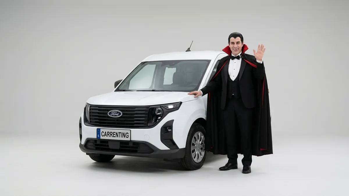 Ford Transit Courier Kombi 1.5 Ecoblue Trend II en renting en Barcelona — Delantera