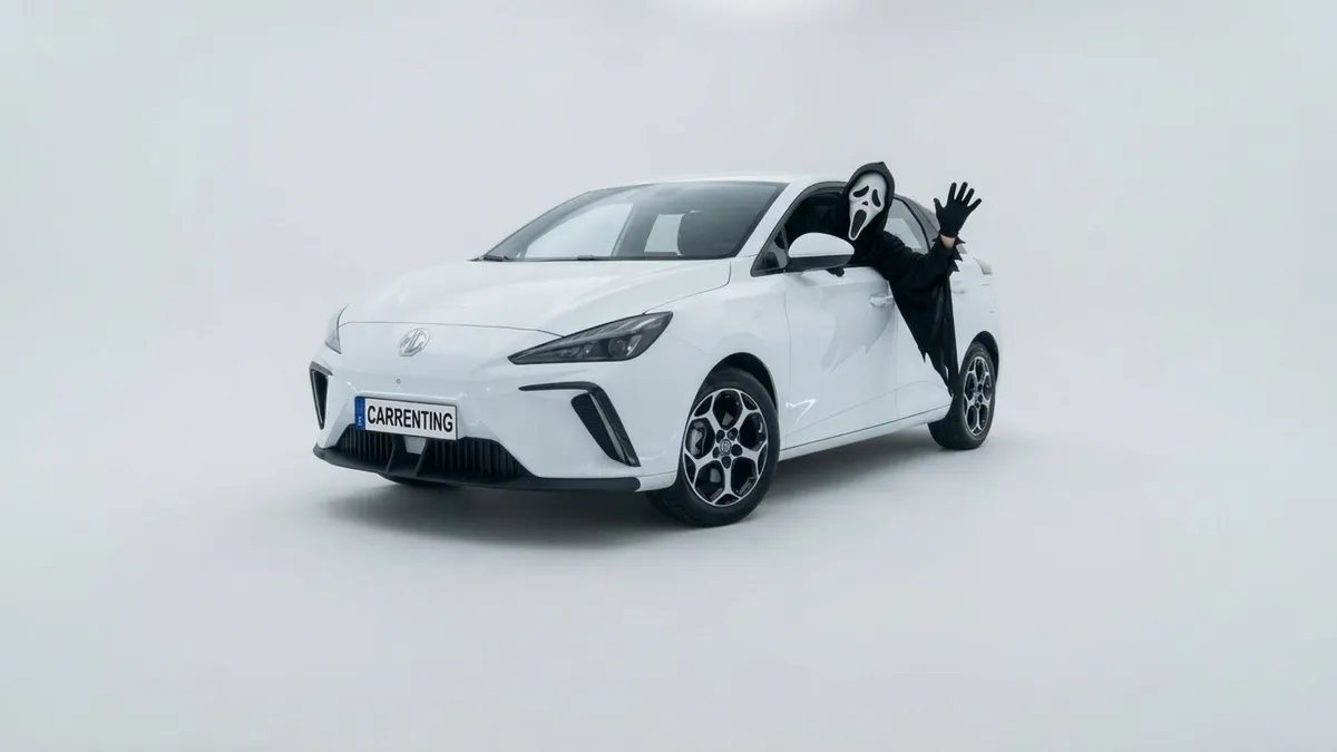 MG 3 Hybrid+ Business en renting en Barcelona — Trasera