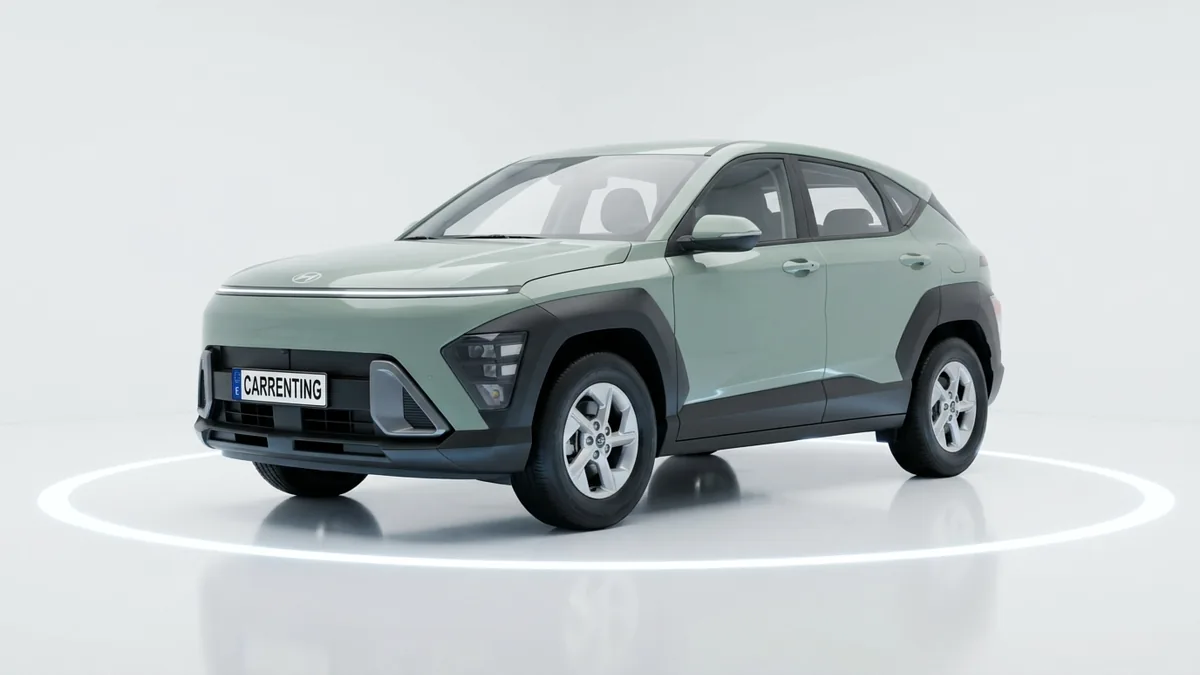Hyundai Kona HEV 1.6 GDI Maxx DT 138CV en renting en Barcelona — Lateral