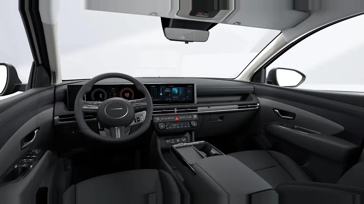 Hyundai Tucson Híbrido 1.6T HEV Klass AT 239CV en renting en Barcelona — Interior