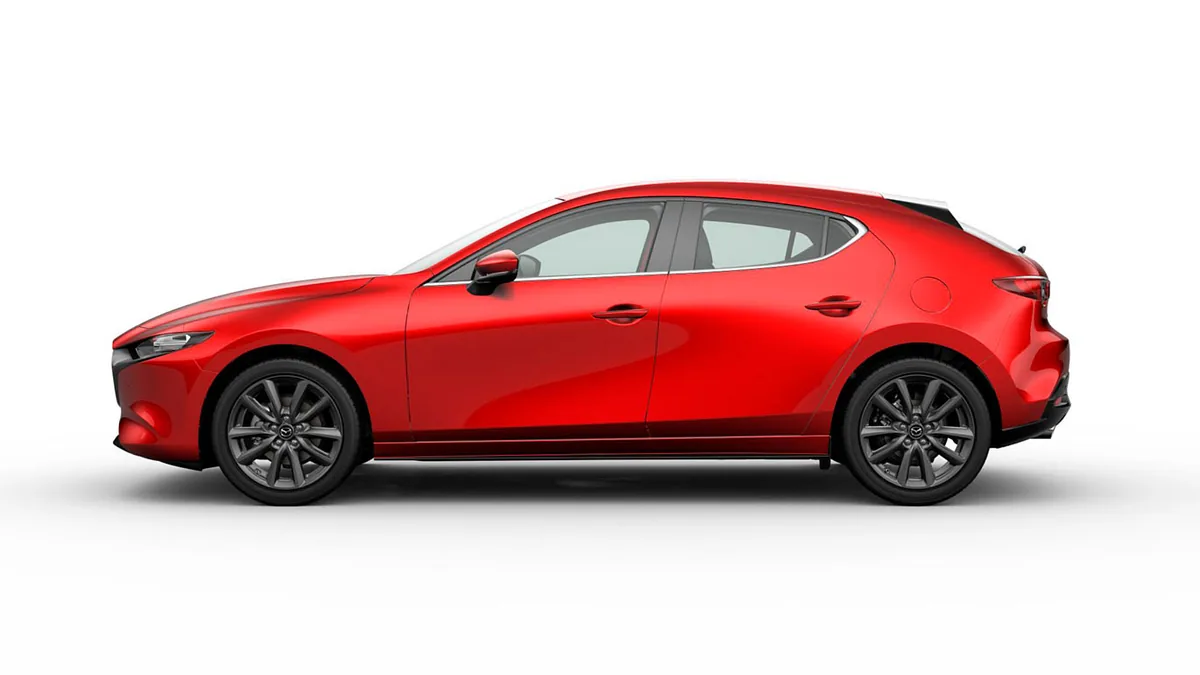 Mazda 3 2.5L e-Skyactiv G MHEV 140CV 6AT Centre-Line RD en renting en Barcelona — Trasera