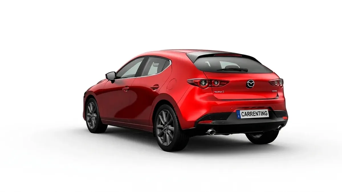 Mazda 3 2.5L e-Skyactiv G MHEV 140CV 6AT Centre-Line RD en renting en Barcelona — Delantera