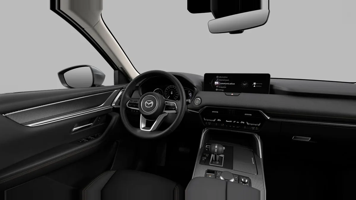 Mazda CX-60 e-Skyactiv PHEV AWD Exclusive-Line en renting en Barcelona — Interior