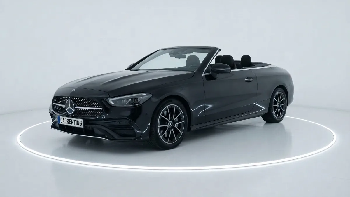 Mercedes-Benz CLE Cabrio 200D en renting en Barcelona — Lateral