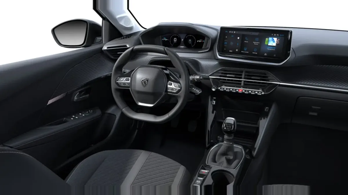 Peugeot 208 5P ALLURE TURBO 100 S&S 6VEL (MANUAL) en renting en Barcelona — Interior