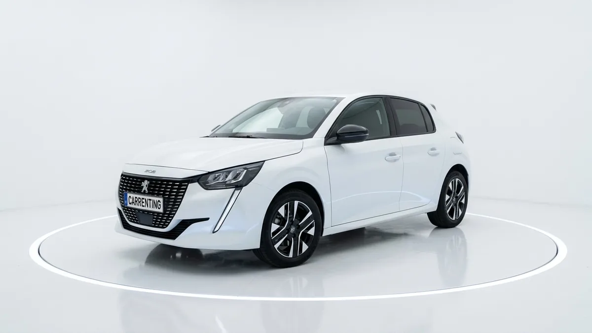 Peugeot 208 5P ALLURE TURBO 100 S&S 6VEL (MANUAL) en renting en Barcelona — Lateral