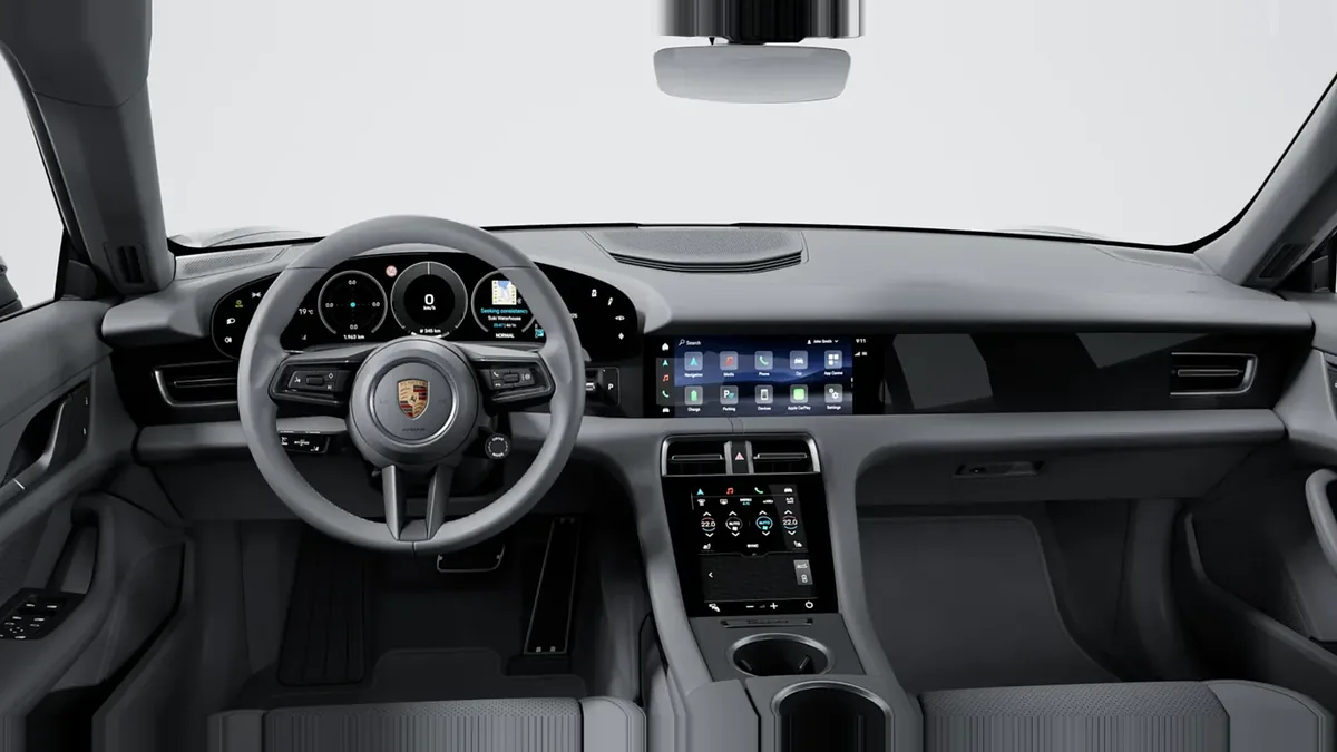 Porsche Taycan 4 en renting en Barcelona — Interior