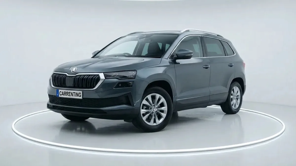 Škoda Karoq Selection 2.0 TDI 150cv 4x4 DSG en renting en Barcelona — Delantera
